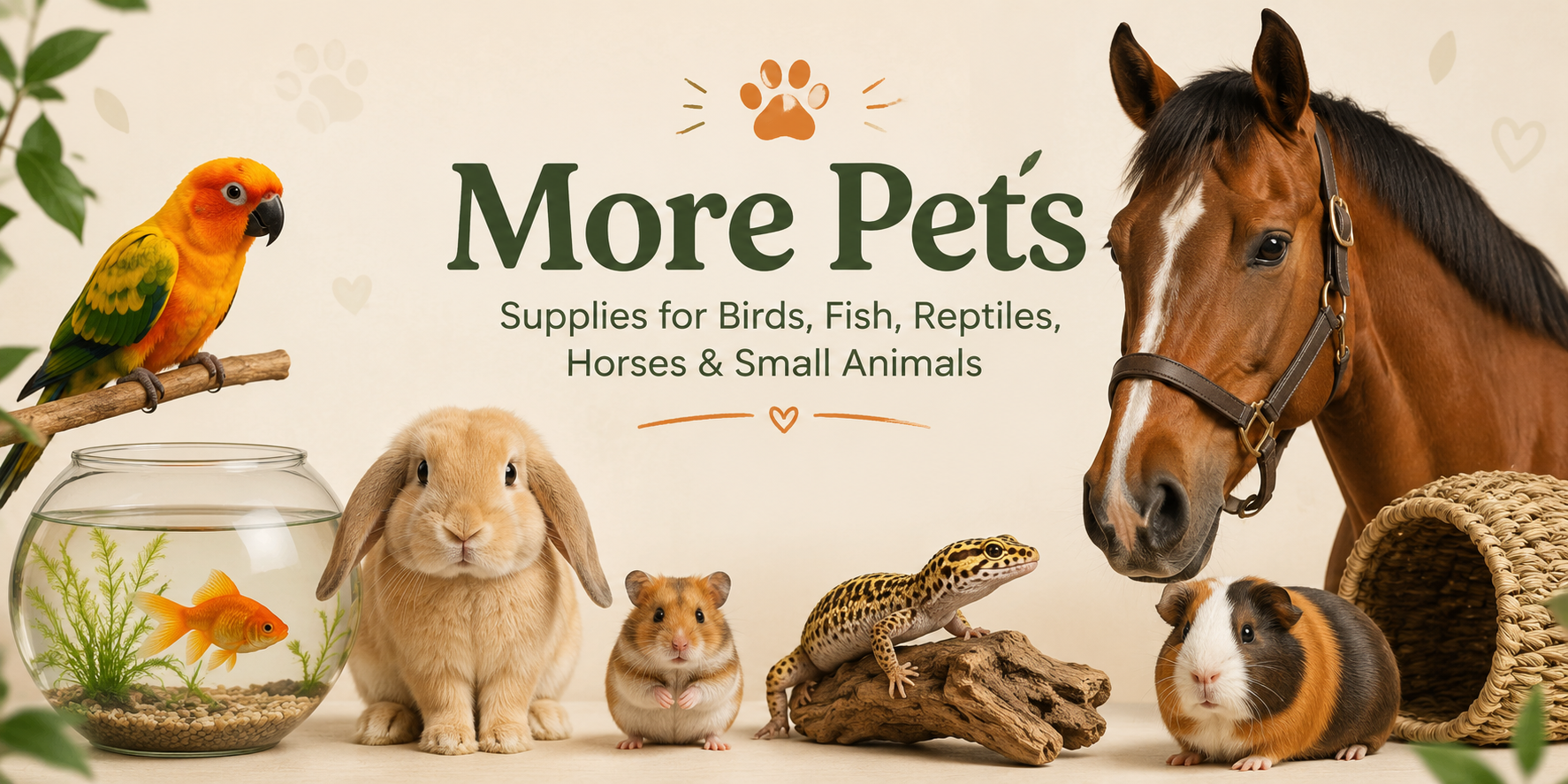 More Pet Supplies Bird, Fish, Reptile, Horse & Small Animal Essentials