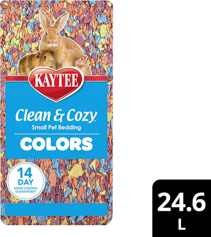 Kaytee Clean & Cozy Colors, Small Animal Bedding with Extreme Odor Control, Kaleidoscope, 24.6 Liters12