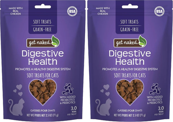 Get Naked 1 Pouch Furball Relief Soft Treats for Cats, 2.5 Oz(Pack of 1)10