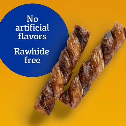 Pedigree Twisty Chews Medium/Large Dog Treats, Chicken & Beef, 16 Count | Long-Lasting Dental Chews, Rawhide-Free, Twisted Design, Helps Clean Teeth, Easy to Digest, Includes 4 Packs of 4 Treats6