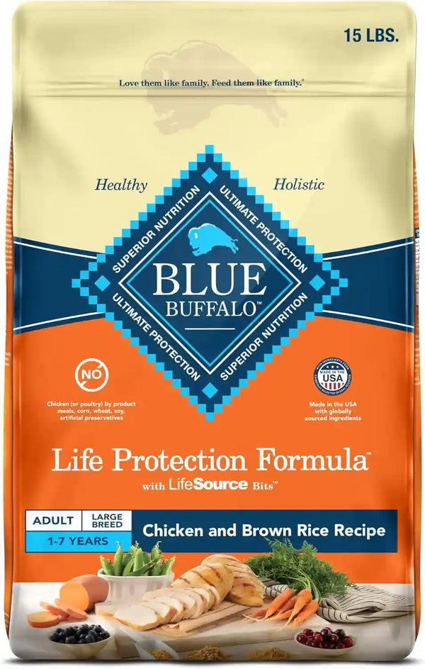 Blue Buffalo Life Protection Formula Chicken Large Adult Dog Food, 30 Lb | Real Chicken #1 Ingredient, Antioxidant-Rich Lifesource Bits, Glucosamine Supports Joint Health & Mobility in Large Breeds15