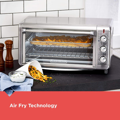 BLACK+DECKER XL 8-Slice Air Fry Toaster Oven, 5-In-1 | XL Air Fry Oven Fits a 9X13 Pan or 12-Inch Pizza with Bake, Broil, Toast and Keep Warm Functions.2