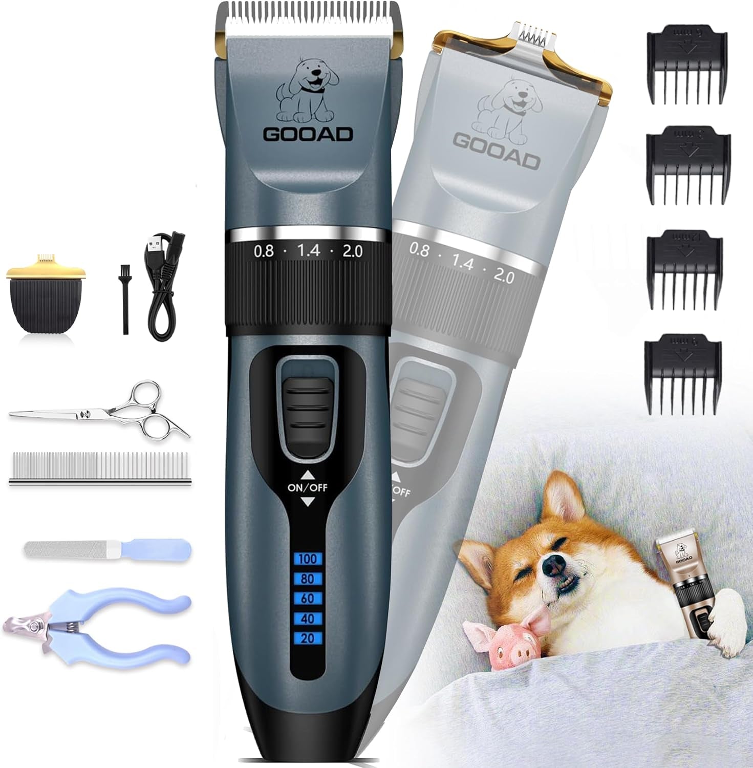 dog-clippers-for-grooming-dog-grooming-kit-for-heavy-thick-hair-coats-60db-quiet-rechargeable-cordless-4h-runtime-4-guide-combs-2in1-wide-narrow-blades-pet-shaver-for-matted-fur