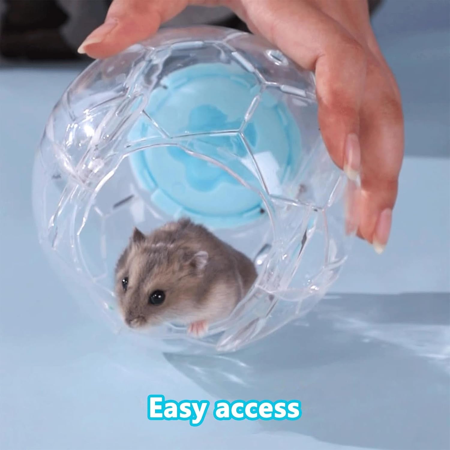 football-design-dwarf-hamster-ball-5-1-inch-5-1in-ideal-small-hamster-ball-for-mice-breathable-football-design-ensures-safe-fun-exercise-and-prevents-boredom