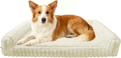 Waterproof Orthopedic Dog Bed for Medium Dogs Brown | Non-Slip Egg-Crate Memory Foam Dog Couch Pet Bed with Sides Removable Washable Cover for Crate13