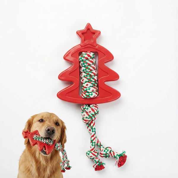Durable Dog Tug Toy for Multiple Dogs - 3-Way Tug of War Dog Toy, Dog Chew Toy Promotes Dental Health, Interactive Dog Toys for Reducing Boredom9