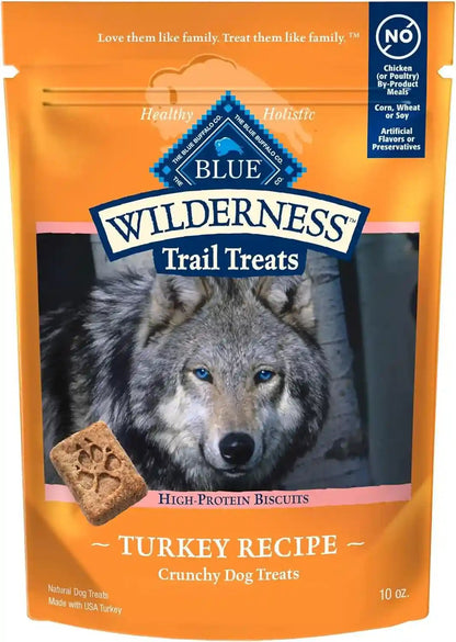 Blue Buffalo Wilderness Trail Treats Salmon Crunchy Dog Biscuits, Grain-Free & High-Protein, Bite-Sized Training Treats Made with Real Salmon & Natural Ingredients, 24-Oz Bag12