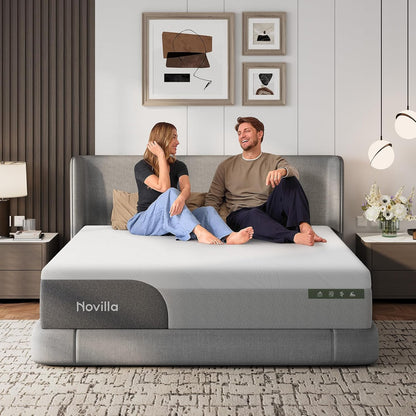 Bliss Cooling Queen Mattress, 14 Inch Gel Queen Memory Foam | Mattress in a Box with Cool-Touch Nylon Cover, Pain Relief & Spinal Support with Certipur-Us Certified Foam1