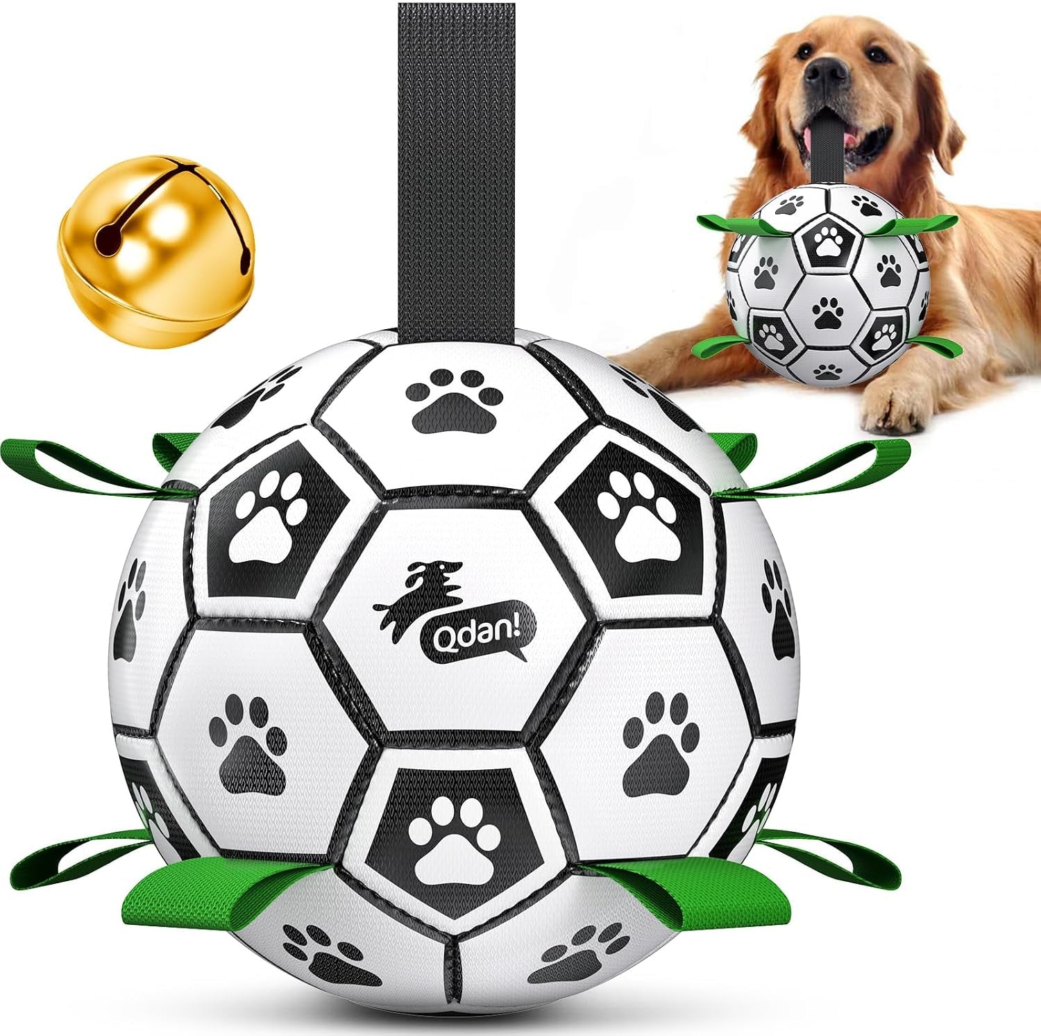qdan-dog-balls-6-inch-dog-soccer-ball-with-straps-herding-balls-for-dogs-outdoor-dog-toys-balls-for-20-40-lb-dogs-puppy-ball-to-keep-them-busy-dog-pool-water-play-toy-puppy-birthday-gifts