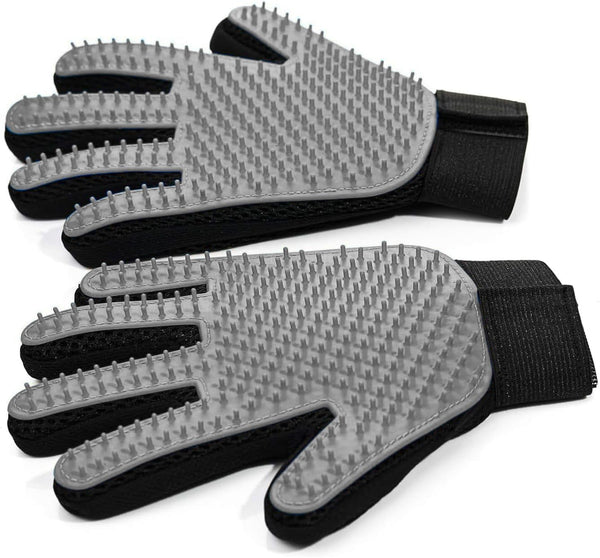 NVNAN Pet Hair Removal Glove for Dogs & Cats, 2-Pack Blue | 2-In-1 Deshedding Brush and Massage Mitt for Shedding Control, Bathing and Washing, Safe for Short or Long Hair Pets11
