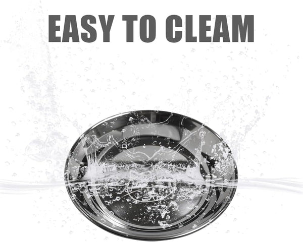 Stainless Steel Cat Bowls Food Dishes for Indoor Cats Cats Shallow Whisker Friendly 6.4Inches Cat Food Water Dishes Bowls Whisker Fatigue Relief Dishwasher Safe 2Pcs9