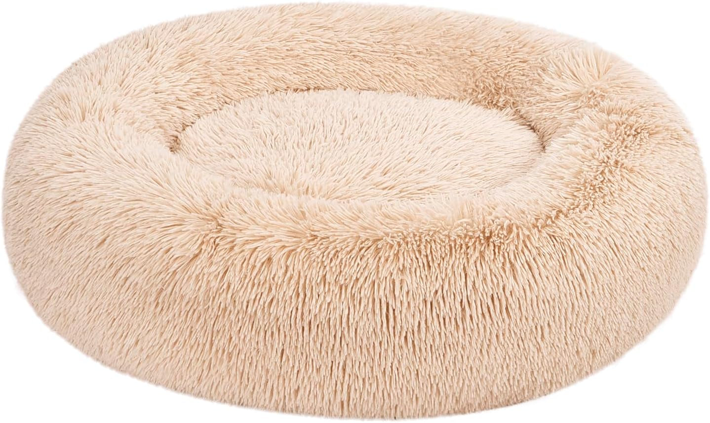 amazon-basics-washable-donut-pet-bolster-faux-fur-bed-with-removable-cover-anti-slip-bottom-for-dog-beige-23-x-23