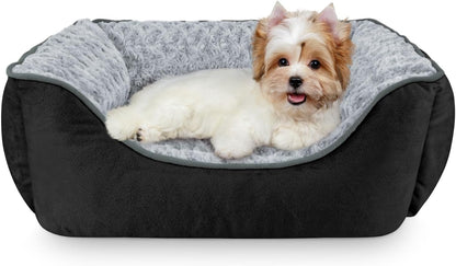 JOEJOY Rectangle Dog Bed for Large Medium Small Dogs - Washable Orthopedic Sofa Bed, Soft Breathable Puppy & Pet Cuddler, Durable Calming Dog Bed with Anti-Slip Bottom, Multiple Sizes, Beige14