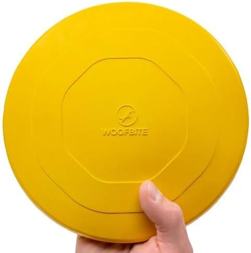 indestructible-dog-disc-lifetime-replacement-medium-large-breed-ultra-durable-for-aggressive-chewers-tough-strong-heavy-duty-natural-rubber-toy-fetch-tug-chew-8in