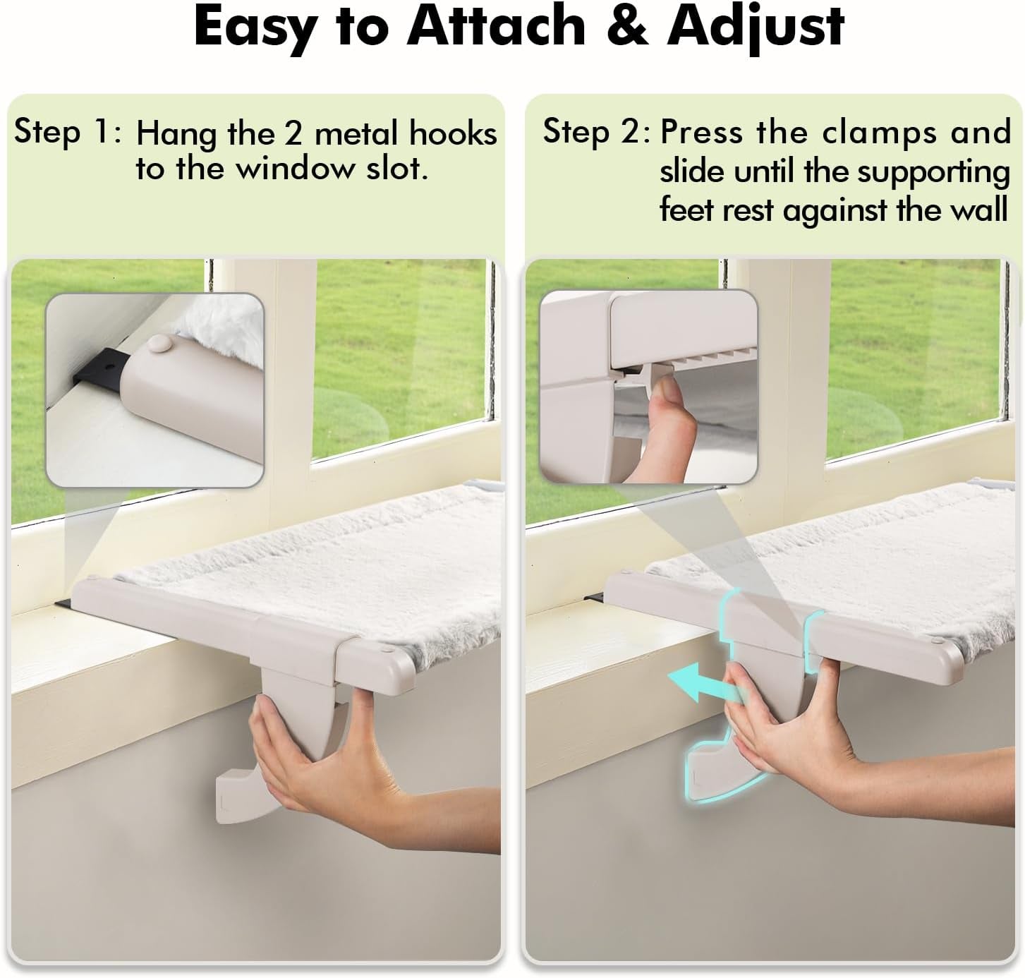 zoratoo-windowsill-cat-perch-one-step-sliding-adjustment-cat-hammock-xl-26-8x11-8-stable-metal-structure-machine-washable-two-fabrics-cover-no-suction-cups-pet-bed-for-windowsill-bedside