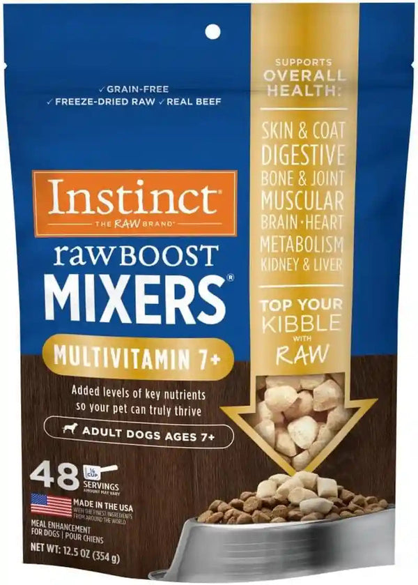Instinct Freeze Dried Mixers, Dog Food Toppers, Gut Health, 5.5 Oz. Bag12