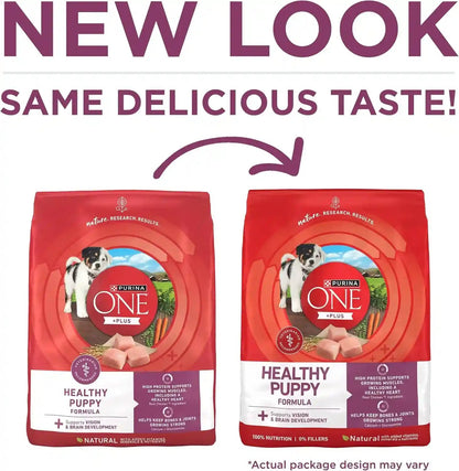 Purina ONE plus Healthy Puppy Formula High Protein Natural Dry Puppy Food with Added Vitamins, Minerals and Nutrients - 8 Lb. Bag2