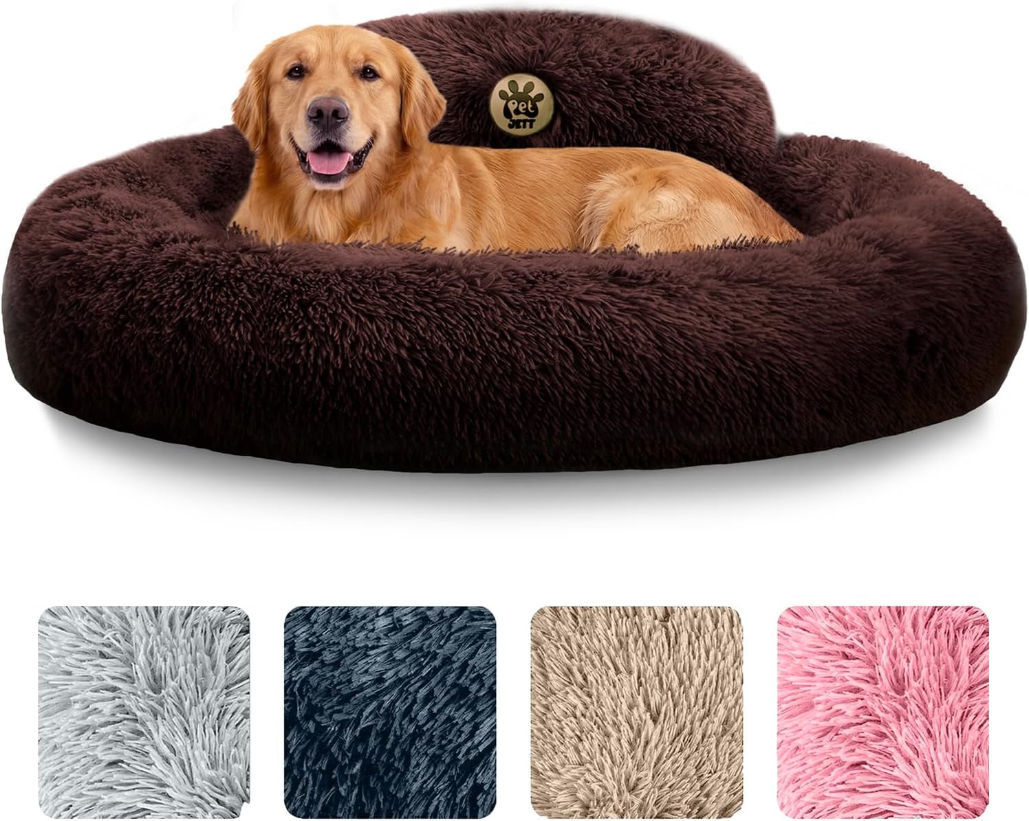 petjett-calming-dog-bed-medium-size-dog-30-donut-bed-washable-dog-bed-anti-slip-super-soft-fluffy-plush-round-dog-bed-anti-anxiety-premium-comfort-pet-bed-fits-dogs-upto-45-lbs-dark-grey