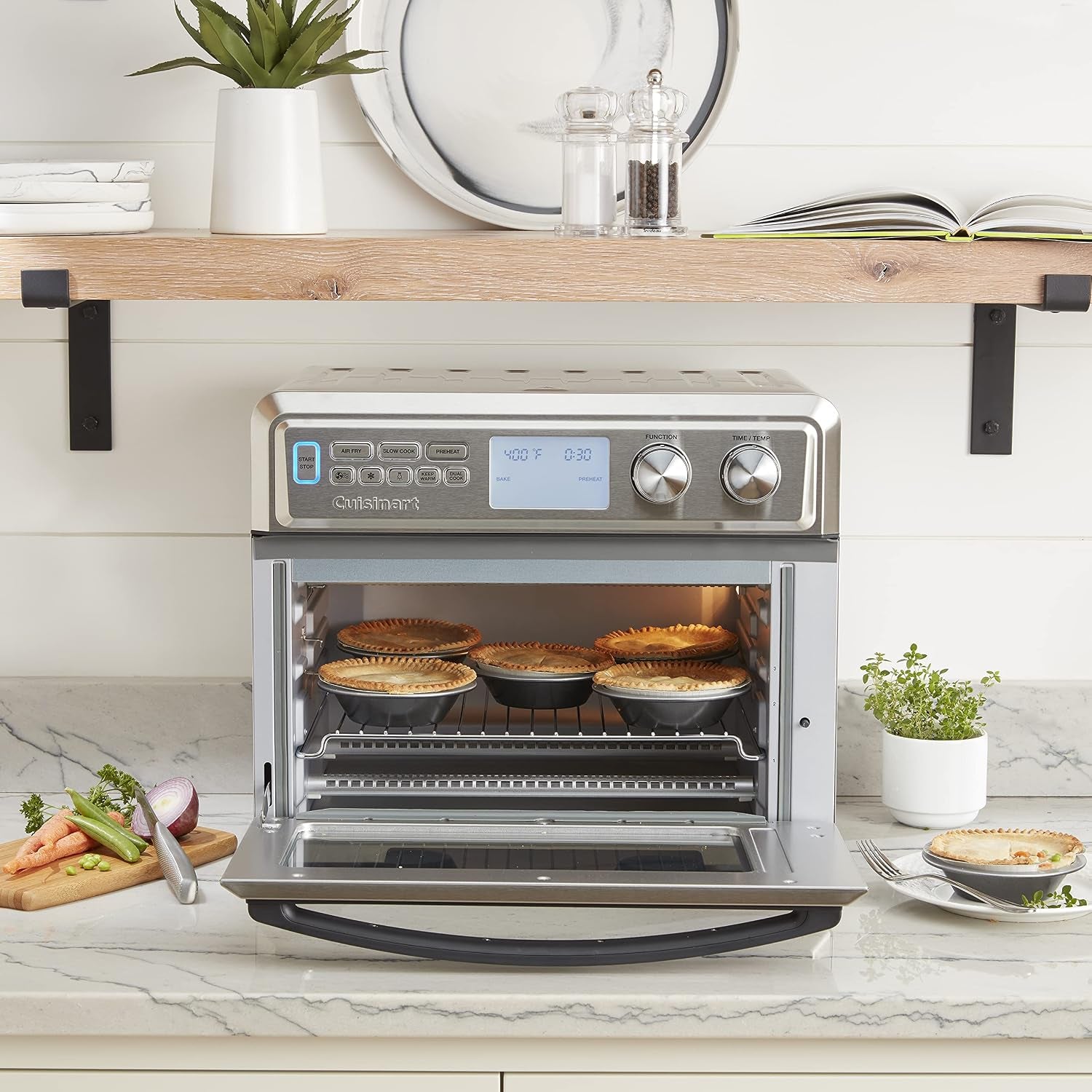 toa-95c-digital-airfryer-toaster-oven-0-95-cubic-feet-premium-1800-watt-oven-with-digital-display-controls-xl-capacity-intuitive-programming-adjustable-temperature-stainless-steel