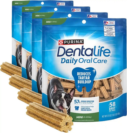 Dentalife Daily Oral Care Dog Treats for Small Dogs 5-20 Lbs., Chewy Dental Treat to Freshen Breath and Fight Tartar, Chicken Flavor, 17.1 Oz., 58 Chews - 58 Ct. Pouch11