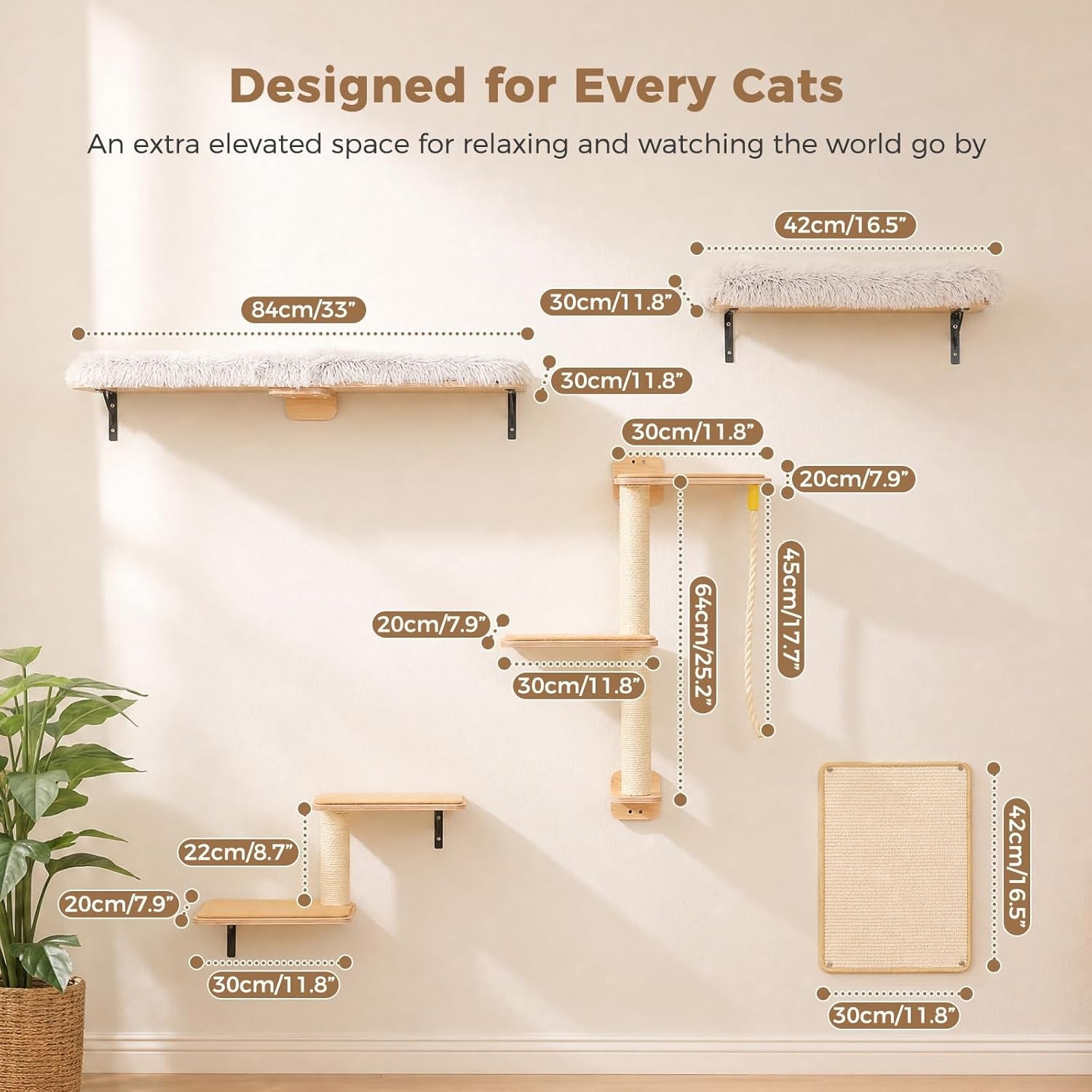 pawz-road-cat-wall-shelves-modern-cat-wall-furniture-with-sisal-posts-5-in-1-wall-mounted-cat-tree-wood-cat-shelves-with-long-perch-cat-wall-climber-holds-up-to-40lbs-for-large-indoor-cats