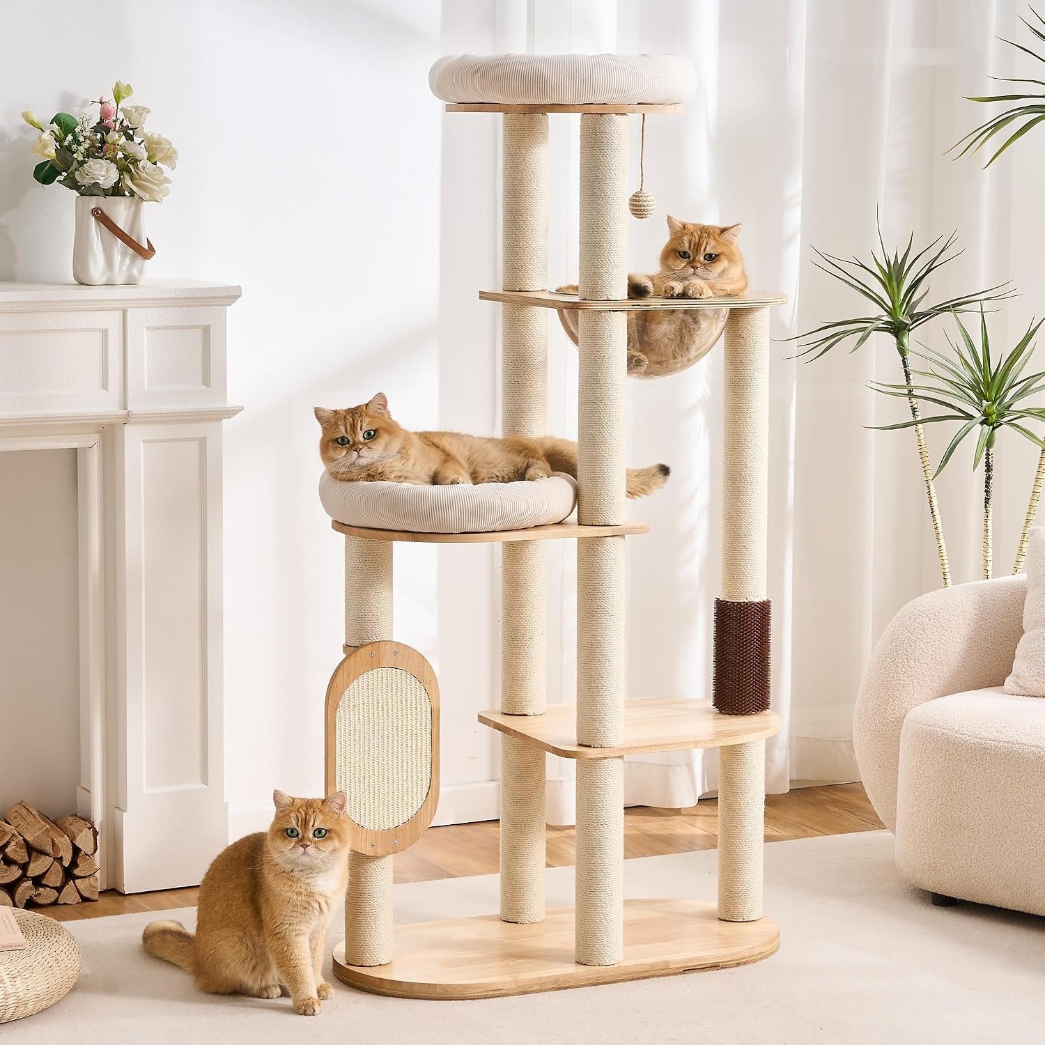 modern-cat-tree-small-tower-with-scratching-post-for-indoor-28-inch-solid-wood-multifunctional-corner-cat-tree-tower-with-bed-dangling-ball-interactive-rope-scratching-board