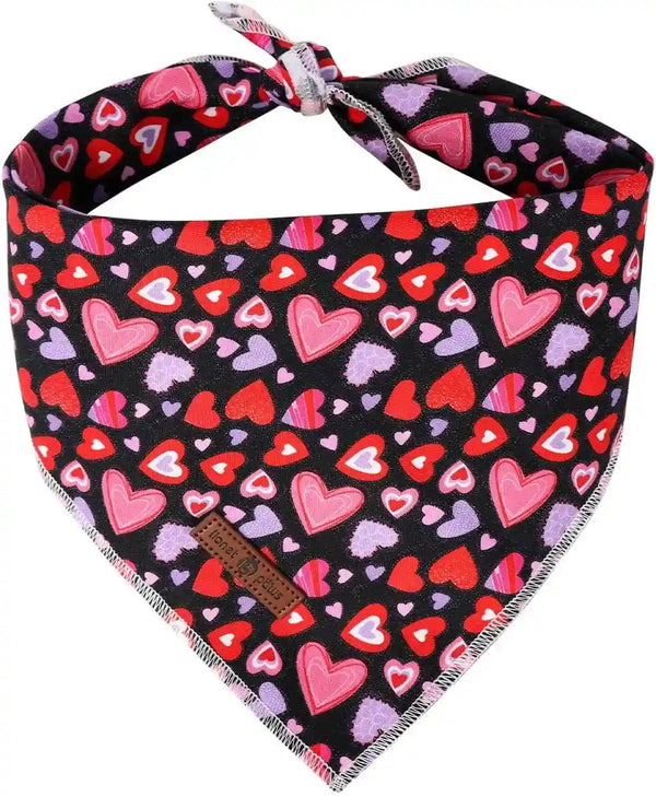 Lionet Paws Dog Bandana for Small Medium Large Dogs, Cat Kerchief Blue DOIT, Triangle Bibs Scarf for Girl or Boy43