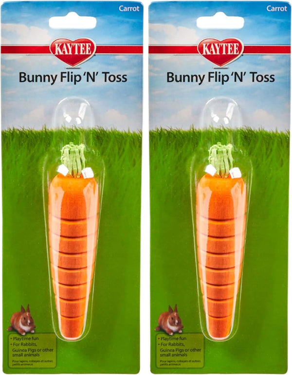 Kaytee Bunny Flip-N-Toss Toy Carrot for Rabbits, Guinea Pigs, and Other Small Animals7