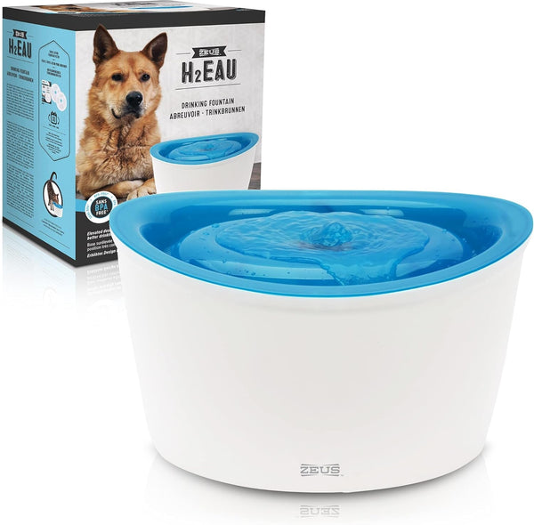 Zeus Fresh & Clear Elevated Dog and Cat Water Dispenser, Large Drinking Water Fountain with Purifying Filter, 6L Capacity, 1 Count (Pack of 1) | Large Drinking Water Fountain with Purifying Filte1