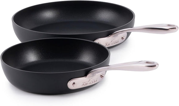 All-Clad HA1 Expert Nonstick, 2-Piece Fry Pans Set, Induction Ready | 8" and 10" Frying Pans Set, Scratch-Resistant Exterior, Dishwasher Safe, Oven Safe up to 500°F1