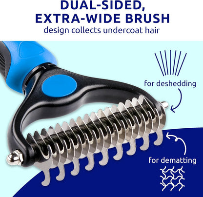 Pat Your Pet Deshedding Dog Brush for Shedding – Cat Brushes for Indoor Cats, Double-Sided Cat Brush Deshedding & Grooming Tool for Long Haired and Short Haired Dogs, Skin-Friendly4