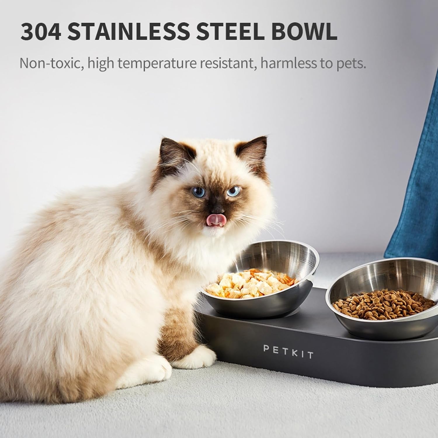 petkit-304-stainless-steel-elevated-cat-bowls-dog-bowls-raised-cat-food-and-water-bowl-set-non-slip-anti-vomiting-15-tilted-cat-small-animal-plate