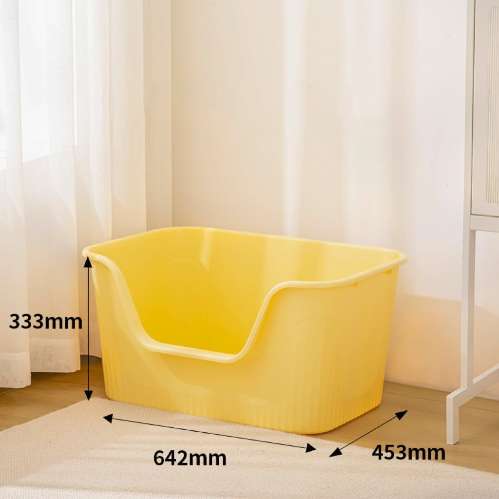 extra-large-litter-box-with-high-sides-25-27-lx17-83-wx13-11-h-anti-splashing-tool-free-assembly-multi-kitty-cat-litter-box-jumbo-yellow