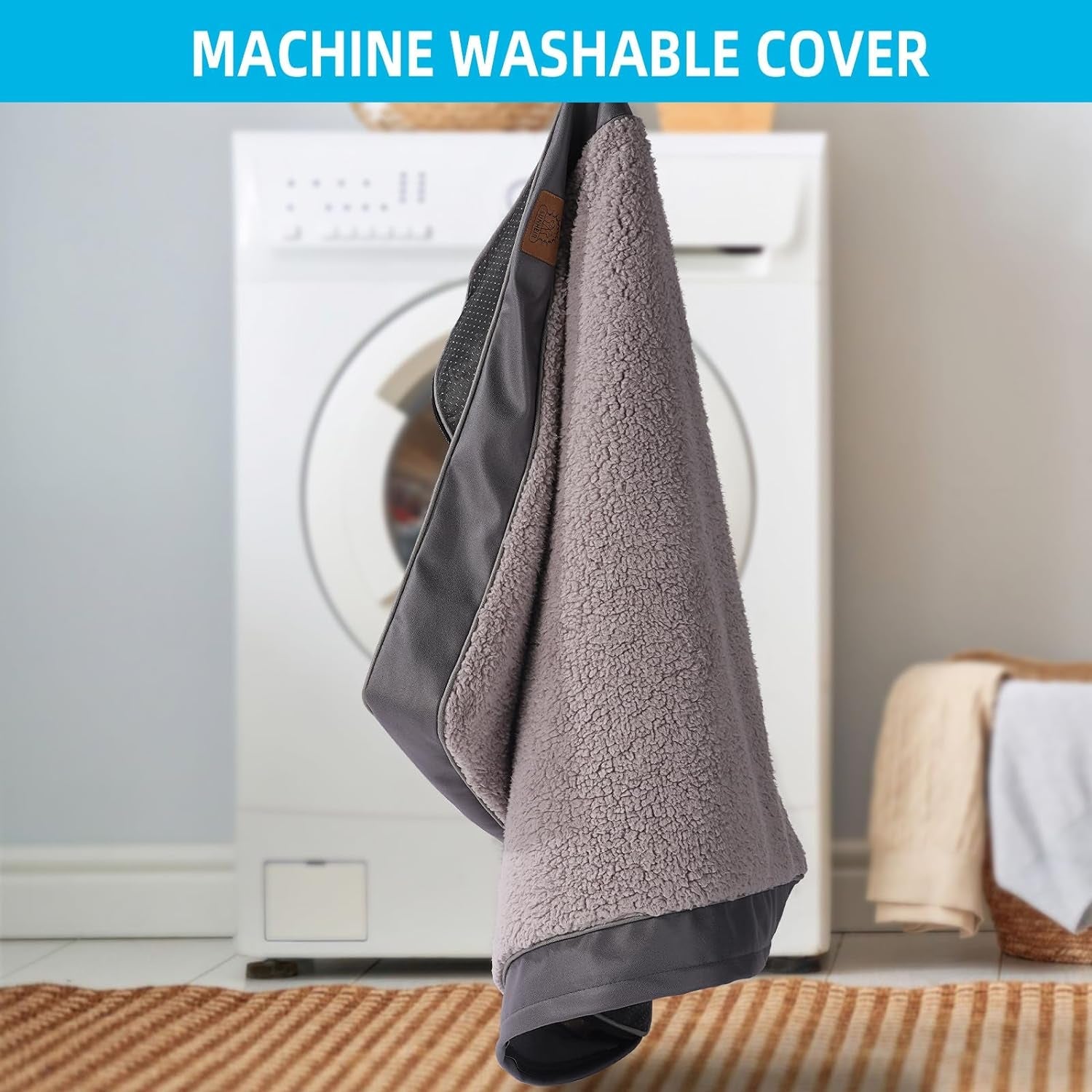 sunheir-orthopedic-dog-bed-for-large-dogs-big-waterproof-dog-crate-bed-with-removable-washable-cover-egg-crate-foam-support-anti-slip-bottom-deluxe-plush-pet-bed-mat-grey