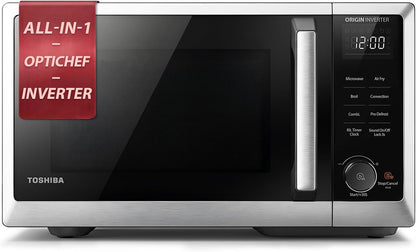 Optichef Series Inverter Countertop Microwave with Air Fryer – All-In-One, Broil, Convection, Speedy Combi, Even Defrost, 11.3" Turntable, 27 Auto Menus + 47 Recipes, Stainless Steel1
