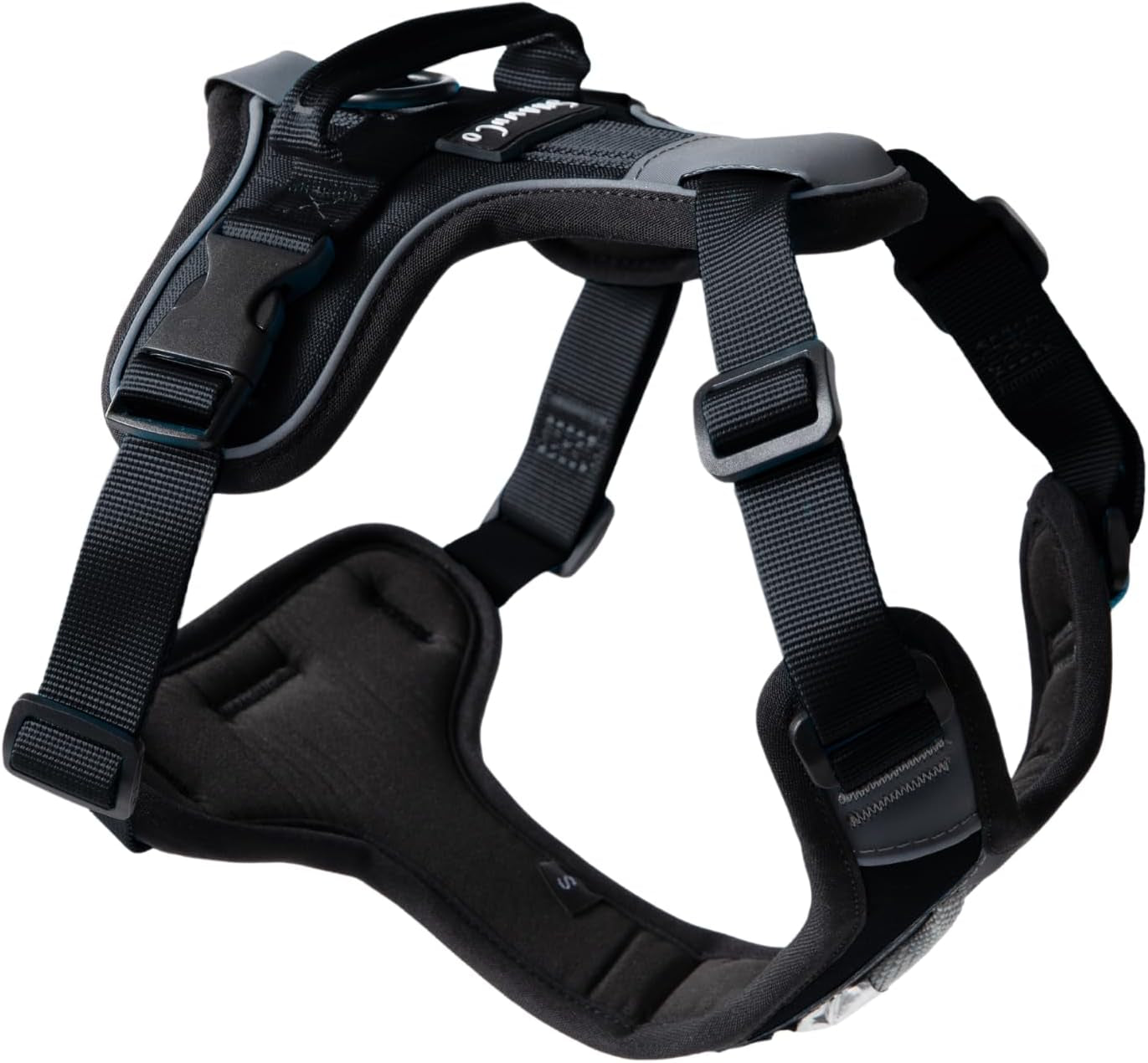 shawnco-basecamp-dog-harness-no-pull-pet-vest-with-3-leash-clips-padded-reflective-lightweight-and-adjustable-harness-with-handle-for-small-medium-and-large-dogs-icy-lilac-m