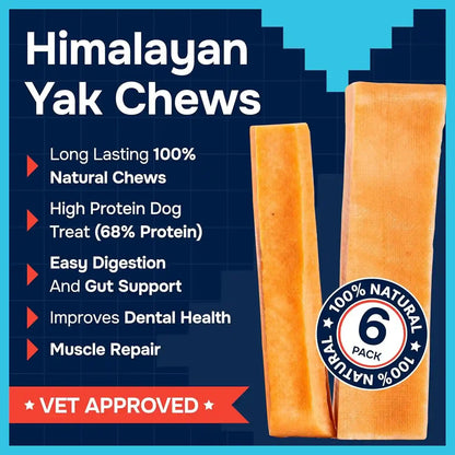 100% Natural Yak Cheese Himalayan Made Dog Chews All Breeds - Lactose Free Yak Chew for Small, Medium & Large Dogs - Dental Cleaning Dog Chews Aggressive Chewers - Long Lasting Odor & Gluten Free2