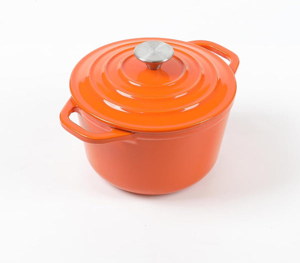 Enameled Cast Iron Mini Sauce Pan 1.5 QT Orange…1