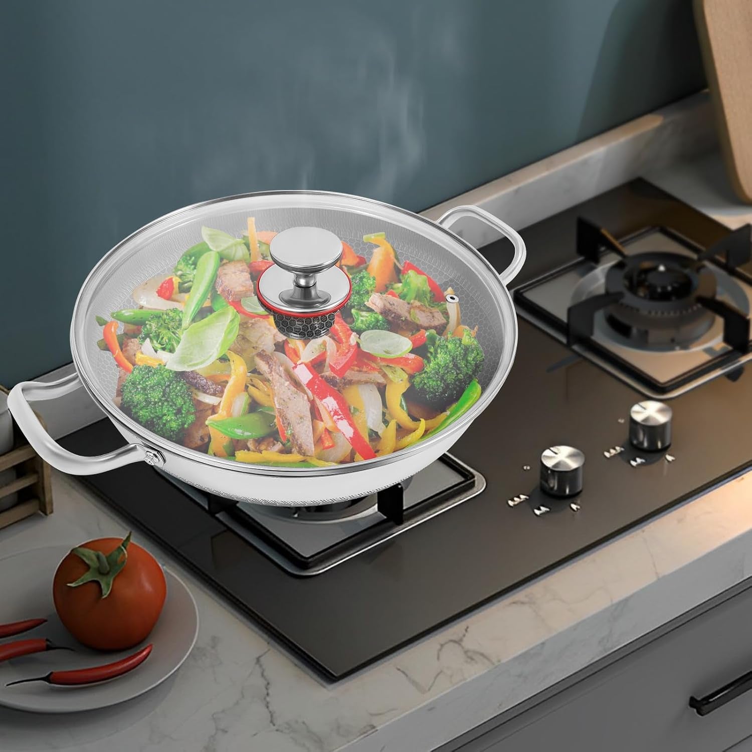 wok-pan-hybrid-wok-with-lid-non-stick-stainless-steel-woks-stir-fry-pans-nonstick-frying-pan-dishwasher-and-oven-safe-works-on-induction-13-inch