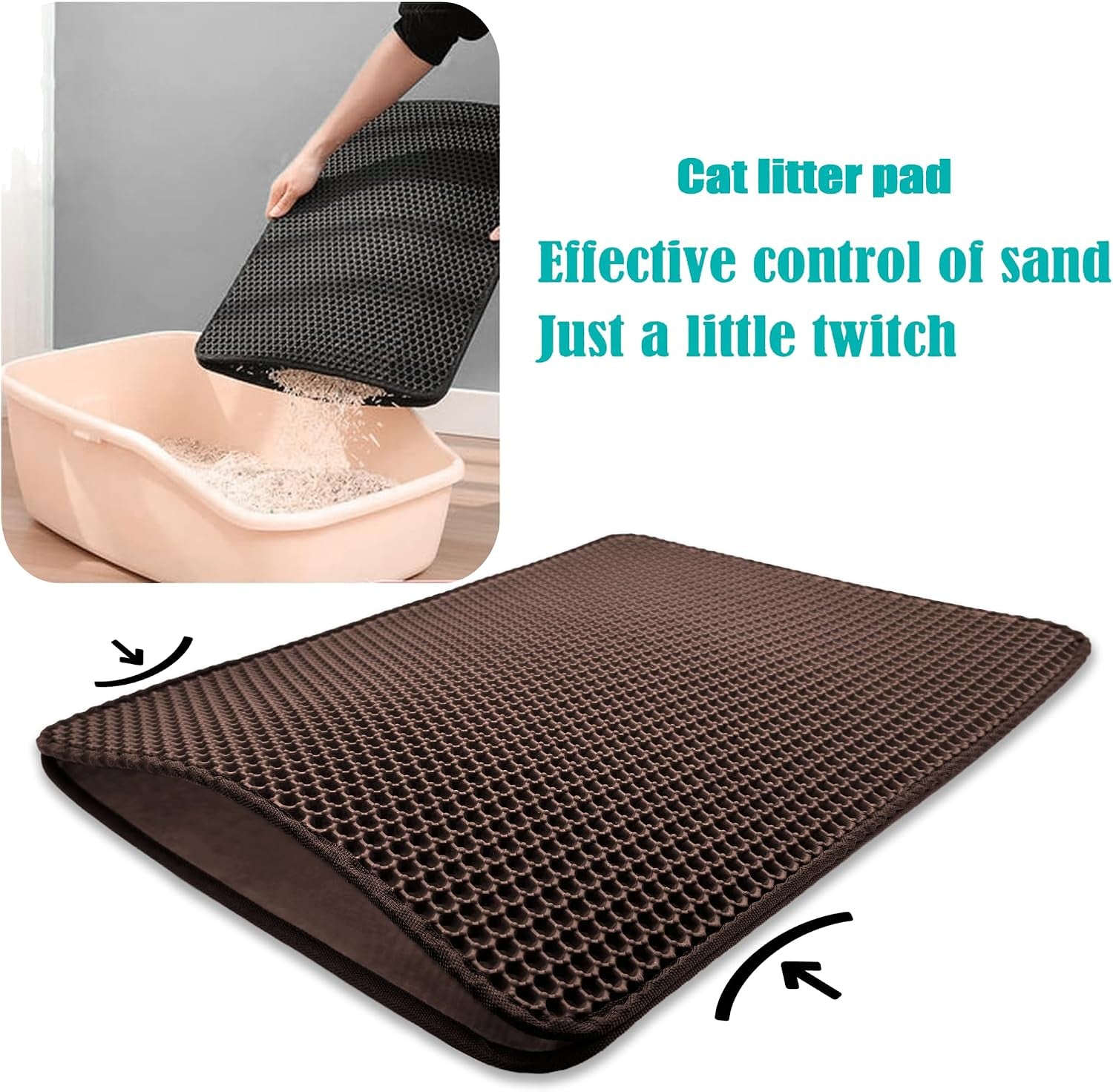 httmt-23-6x18-inch-pet-supplies-cats-litter-housebreaking-60x45-brown-cat-litter-mat-double-layer-pad-trapper-folding-pad-eva-foam-rubber