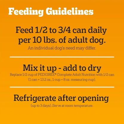 Pedigree Choice Cuts Wet Dog Food, Beef & Country Stew, 13.2 Oz, 12 Count | Beef & Country Stew Flavors, 100% Complete & Balanced, Supports Lean Muscles, 50%+ Water for Hydration, Made with Real Beef11