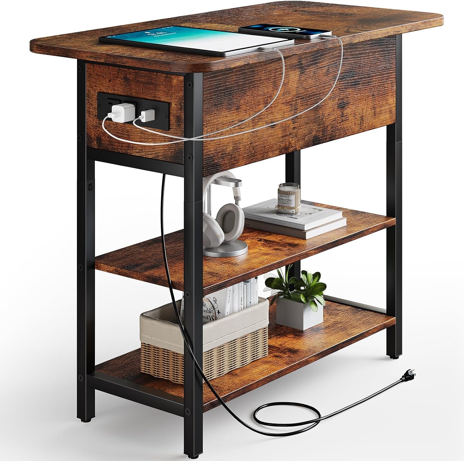 end-table-with-charging-station-flip-top-side-table-with-usb-ports-and-outlets-sofa-couch-table-bedside-table-for-living-room-bedroom-narrow-nightstand-with-storage-shelves-for-small-space