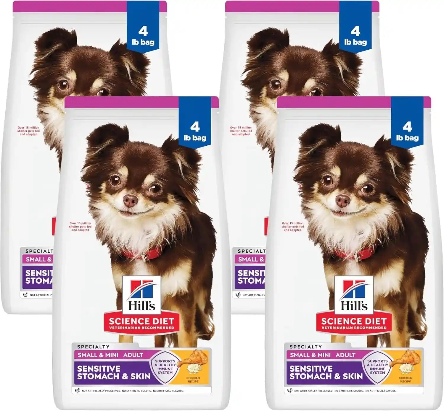 hills-science-diet-adult-sensitive-stomach-skin-small-mini-dry-dog-food-chicken-4-lb-bag-updated-formula