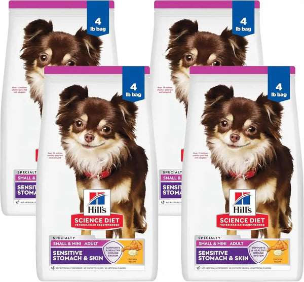 Hill'S Science Diet Sensitive Stomach & Skin Small & Mini Dry Dog Food | #1 Veterinarian Recommended, Adult Formula, Chicken Recipe, 4 Lb. Bag (Updated Formula)17