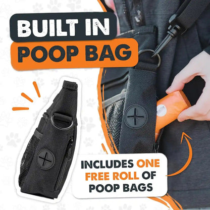 Mighty Paw Dog Treat Pouch | No Spill Magenetic Clasp - Hands-Free Pouches for Training - Pets Training Treat Pouches for Dog Walks - Pet Bags Pouch - Built in Poop Bag Holder - Black9