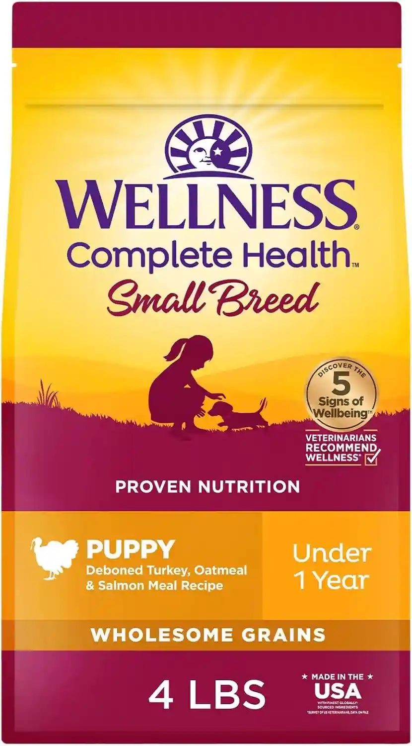 wellness-complete-health-small-breed-adult-dry-dog-food-wholesome-grain-kibble-natural-turkey-and-oatmeal-recipe-4-lb-bag