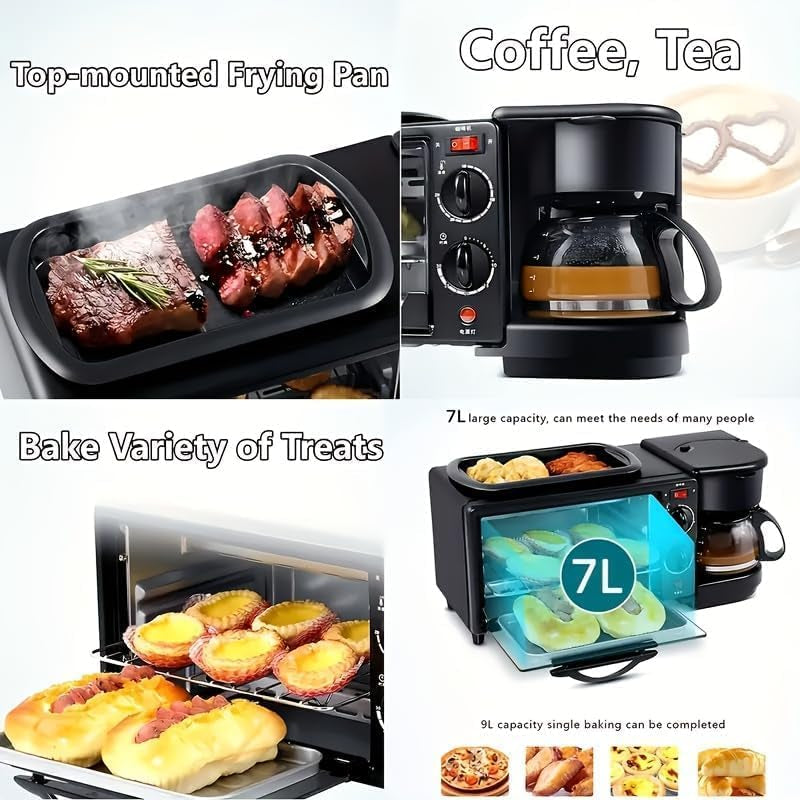 3-in-1-breakfast-station-with-coffee-maker-automatic-timed-2-38-gallon-antirust-bread-oven-frying-pan-multifunctional-sandwich-maker-healthy-snacks-or-desserts-breakfast-station
