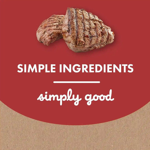 Buddy Biscuits Softies 5 Oz Pouch, Grain-Free Soft & Chewy, Natural Grilled Beef Flavor Dog Treats, Oven Baked in the USA5