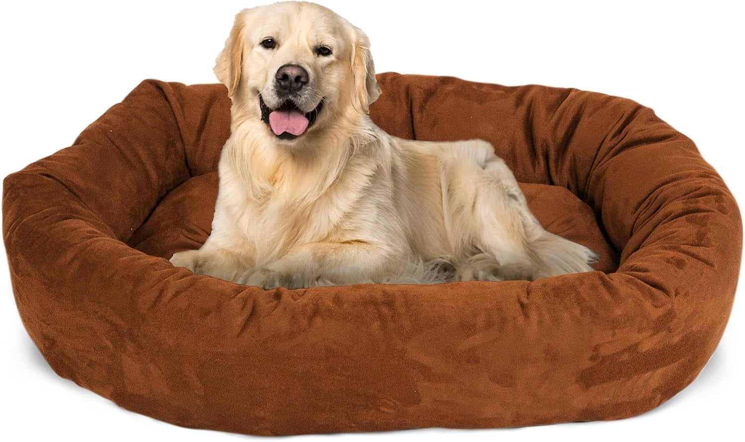 majestic-pet-32-inch-suede-calming-dog-bed-washable-cozy-soft-round-dog-bed-with-spine-support-for-dogs-to-rest-their-head-fluffy-donut-dog-bed-32x23x7-inch-round-pet-bed-medium-sage