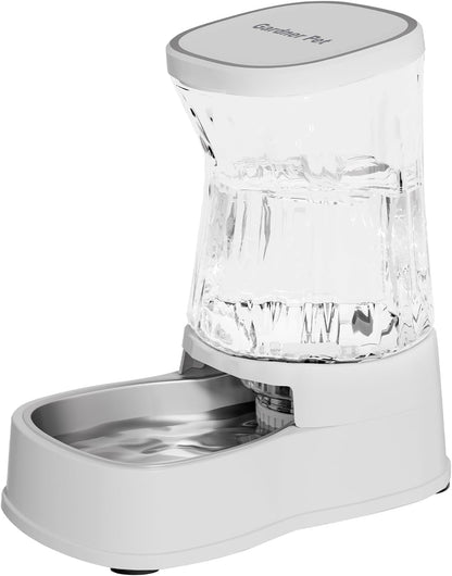 Gardner Pet Automatic Dog Water Dispenser Gravity Stainless Steel Water Waterer Feeder, 100% Bpa-Free Large Capacity Water Feeding Bowls for Medium & Large-Sized Dogs Cats Other Pets -(1 Gallon)11